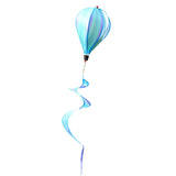Max Hot Air Balloon Wind Spinner Stripe Garden Yard Outdoor Decor Blue Cloud