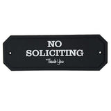 Max Maxb Flexible Garden Wall Gate Plaque Sign Plate Plaque NO SOLISITING_1