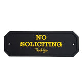Max Maxb Flexible Garden Wall Gate Plaque Sign Plate Plaque NO SOLISITING_2