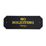Max Maxb Flexible Garden Wall Gate Plaque Sign Plate Plaque NO SOLISITING_2