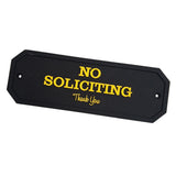 Max Maxb Flexible Garden Wall Gate Plaque Sign Plate Plaque NO SOLISITING_2