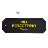 Max Maxb Flexible Garden Wall Gate Plaque Sign Plate Plaque NO SOLISITING_2