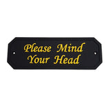 Max Maxb Flexible Garden Wall Gate Plaque Sign Plate Plaque Please Mind Your Head_2