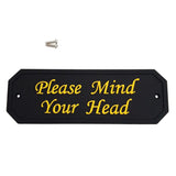 Max Maxb Flexible Garden Wall Gate Plaque Sign Plate Plaque Please Mind Your Head_2