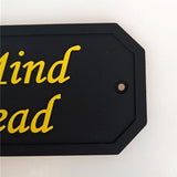 Max Maxb Flexible Garden Wall Gate Plaque Sign Plate Plaque Please Mind Your Head_2
