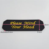 Max Maxb Flexible Garden Wall Gate Plaque Sign Plate Plaque Please Mind Your Head_2