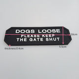 Max Maxb Flexible Garden Wall Gate Plaque Sign Plate Plaque DOGS LOOSE_1