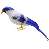 Max Artificial Feathered Bird Figurine Realistic Home Garden Decor Ornament  B