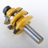 Max 1/2" Shank Ogee Stacked Rail and Stile Router Bit Woodworking Cutting Tool