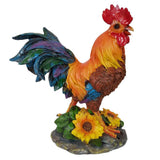 Max Resin Rooster Cock Figurine Garden Yard Ornament Farm Animal Decor Model A