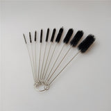 Max 10pcs 20cm Abrasive Wire Pipe Cleaning Brush for Straws,Bottles,Test Tubes