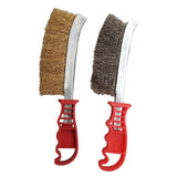 Max 2pcs Dense Wire Hand Brushes Metal Rust Paint Cleaning Tool