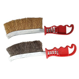Max 2pcs Dense Wire Hand Brushes Metal Rust Paint Cleaning Tool