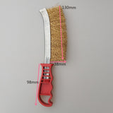 Max 2pcs Dense Wire Hand Brushes Metal Rust Paint Cleaning Tool