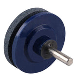 Max Rotary Lawnmower Blade Sharpener Blade Grinder for Power /Hand Drill  Blue