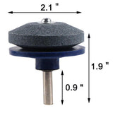 Max Rotary Lawnmower Blade Sharpener Blade Grinder for Power /Hand Drill  Blue