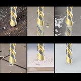 Max 2pcs Alloy Hole Saw Drill Bit with Triangle Shank for Glass Tile Metal 12mm