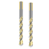 Max 2pcs Alloy Hole Saw Drill Bit with Triangle Shank for Glass Tile Metal 12mm