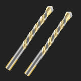 Max 2pcs Alloy Hole Saw Drill Bit with Triangle Shank for Glass Tile Metal 12mm