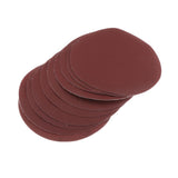 Max 10Pcs 80-1500 Grit 5 inch Flocking Sand Paper Sheet Disc 320-Grit