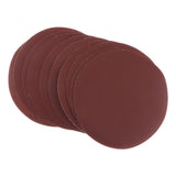 Max 10Pcs 80-1500 Grit 5 inch Flocking Sand Paper Sheet Disc 320-Grit