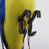 Max Parrot Artificial Bird Figurine Realistic Home Garden Decoration Ornaments B