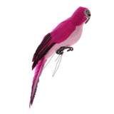 Max Parrot Artificial Bird Figurine Realistic Home Garden Decoration Ornaments D