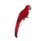 Max Parrot Artificial Bird Figurine Realistic Home Garden Decoration Ornaments G