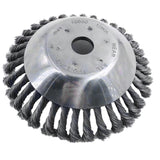 Max 25mm 8" Rotary Steel Wire Weed Brush Lawn Mower Garden Tool Trimmer Cutter