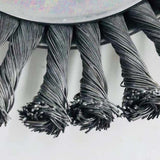 Max 25mm 8" Rotary Steel Wire Weed Brush Lawn Mower Garden Tool Trimmer Cutter