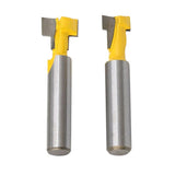 Max 2 Pieces 8mm Shank Keyhole T-Slot Woodworking Cutter Router Bit 1/2" & 3/8"