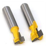 Max 2 Pieces 8mm Shank Keyhole T-Slot Woodworking Cutter Router Bit 1/2" & 3/8"