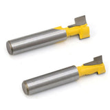 Max 2 Pieces 8mm Shank Keyhole T-Slot Woodworking Cutter Router Bit 1/2" & 3/8"
