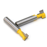 Max 2 Pieces 8mm Shank Keyhole T-Slot Woodworking Cutter Router Bit 1/2" & 3/8"