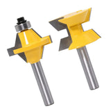 Max 2 Pieces 8mm Shank Cabinet Door Molding Router Bit Set with Carbide Tipped