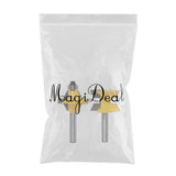 Max 2 Pieces 8mm Shank Cabinet Door Molding Router Bit Set with Carbide Tipped