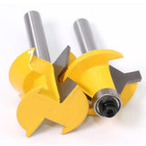 Max 2 Pieces 8mm Shank Cabinet Door Molding Router Bit Set with Carbide Tipped