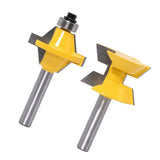 Max 2 Pieces 8mm Shank Cabinet Door Molding Router Bit Set with Carbide Tipped