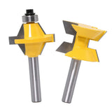 Max 2 Pieces 8mm Shank Cabinet Door Molding Router Bit Set with Carbide Tipped