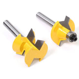Max 2 Pieces 8mm Shank Cabinet Door Molding Router Bit Set with Carbide Tipped