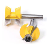 Max 2 Pieces 8mm Shank Cabinet Door Molding Router Bit Set with Carbide Tipped