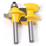 Max 2 Pieces 8mm Shank Cabinet Door Molding Router Bit Set with Carbide Tipped