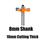 Max 8mm Shank Slotting Cutter Router Bit Woodworking  10mm Thick