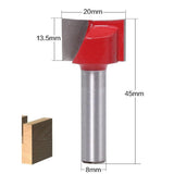 Max 8mm Shank Cleaning Bottom Milling Cutter Router Bit Woodworking 20mm
