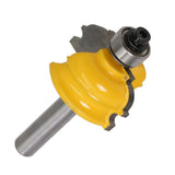 Max 8mm Shank Flute Molding Router Bit Woodworking Milling Cutter Tools Yellow
