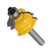 Max 8mm Shank Flute Molding Router Bit Woodworking Milling Cutter Tools Yellow