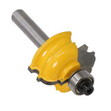 Max 8mm Shank Flute Molding Router Bit Woodworking Milling Cutter Tools Yellow