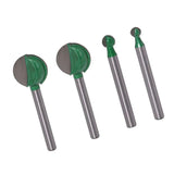 Max 6mm Shank Woodworking Ball Cutter Router Bits Root Carving Blades Standard