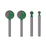 Max 6mm Shank Woodworking Ball Cutter Router Bits Root Carving Blades Standard