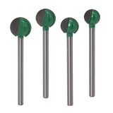 Max 6mm Shank Woodworking Ball Cutter Router Bits Root Carving Blades Extension
